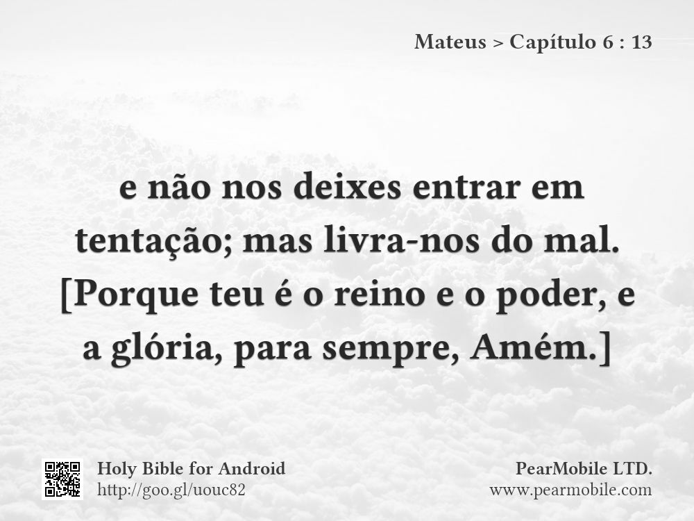 Mateus, Capítulo 6:13